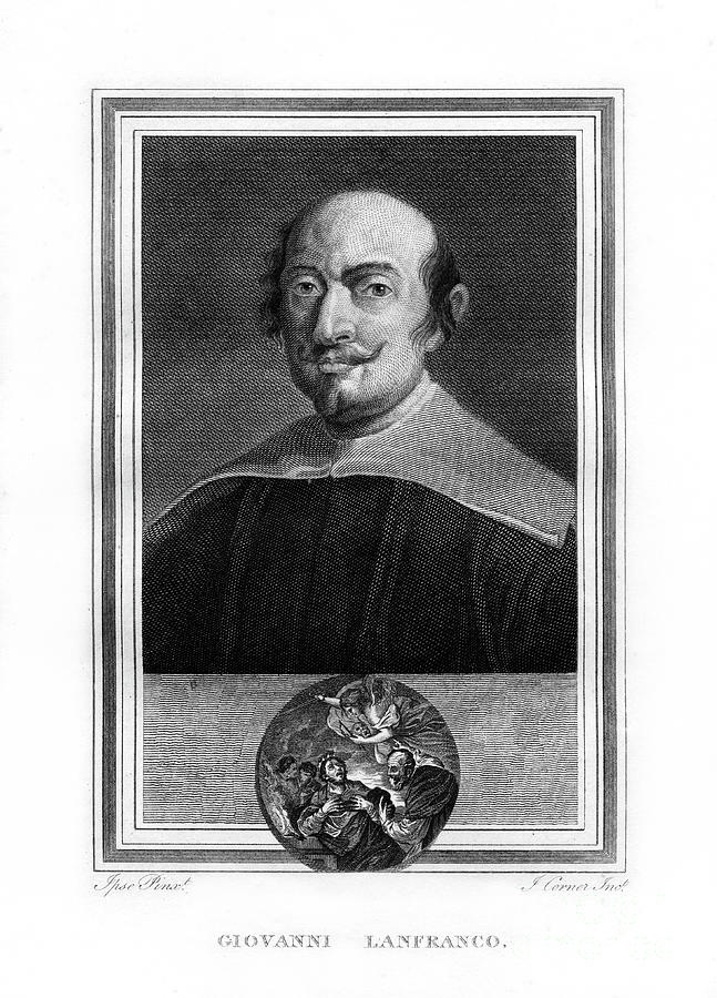 Giovanni Lanfranco, Italian Baroque Era Drawing by Print Collector