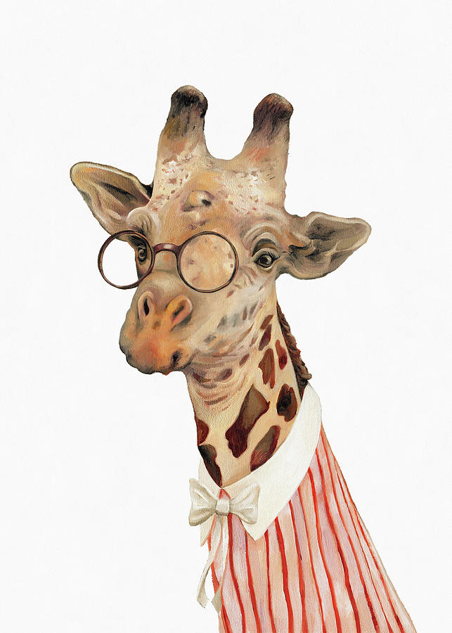 Safari Nursery Painting - Giraffe by Animal Crew