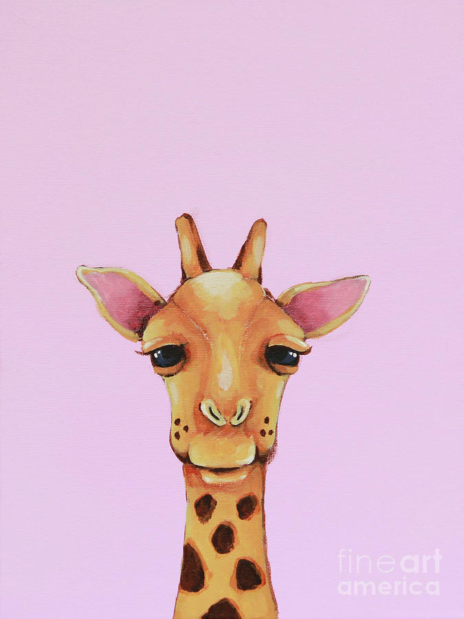 Giraffe Painting by Lucia Stewart