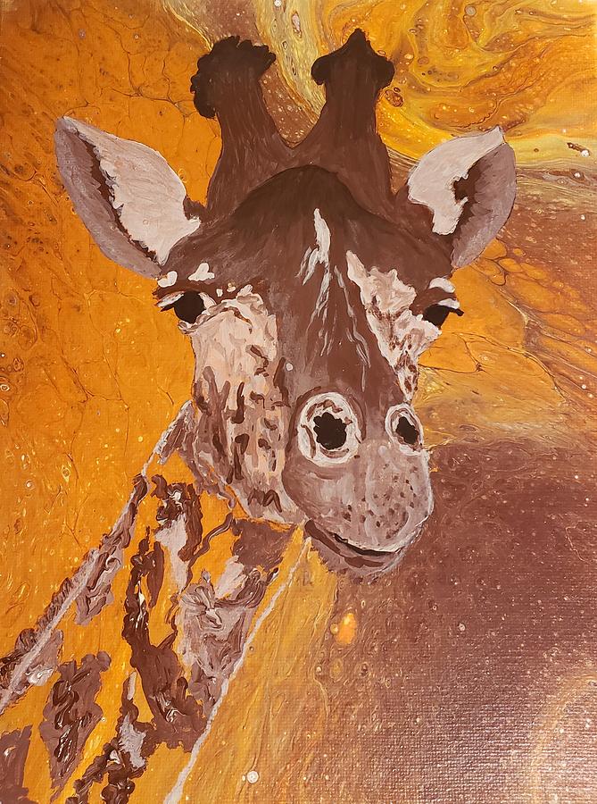 Giraffe Painting by Michelle Stevens