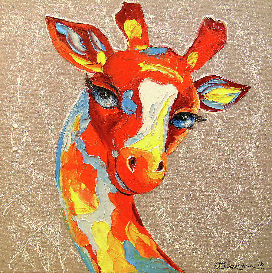 Giraffe Painting by Olha Darchuk - Fine Art America