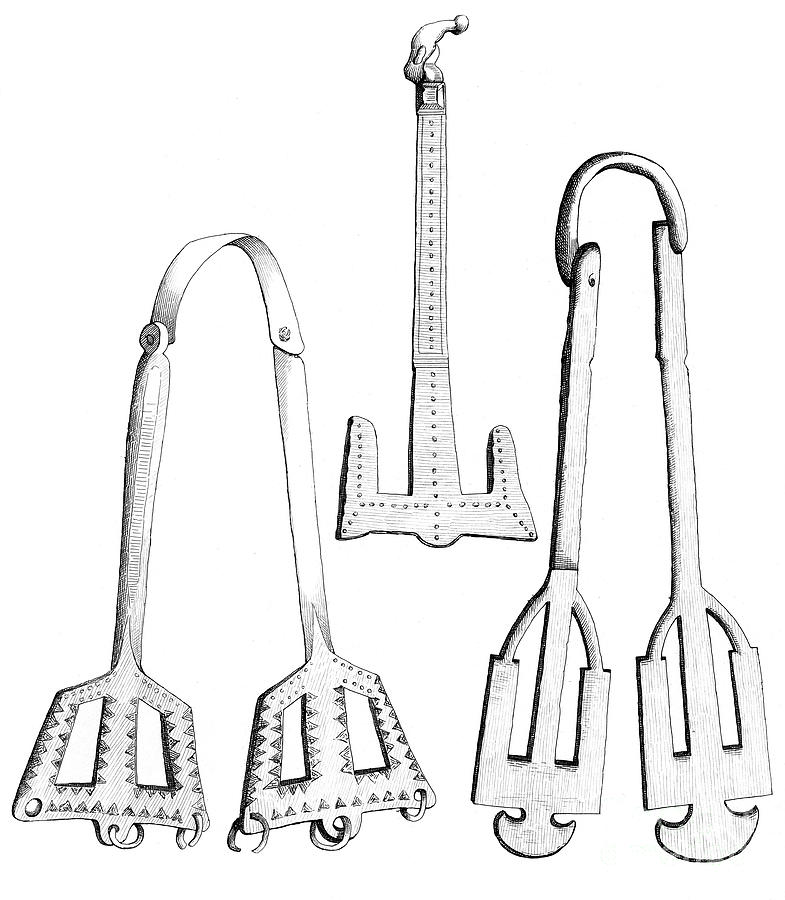Girdle Hangers, 1893. Artist A Housselin Drawing by Print Collector
