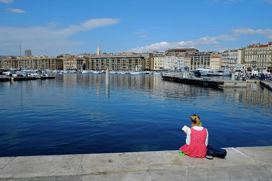 Girl at Vieux Port by August Timmermans Girl at Vieux Port by August Timmermans