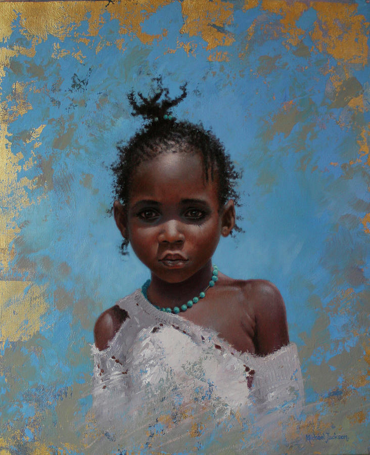 Girl Blue Photograph by Michael Jackson - Fine Art America