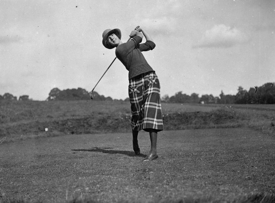 Girl Golfer Photograph by Topical Press Agency