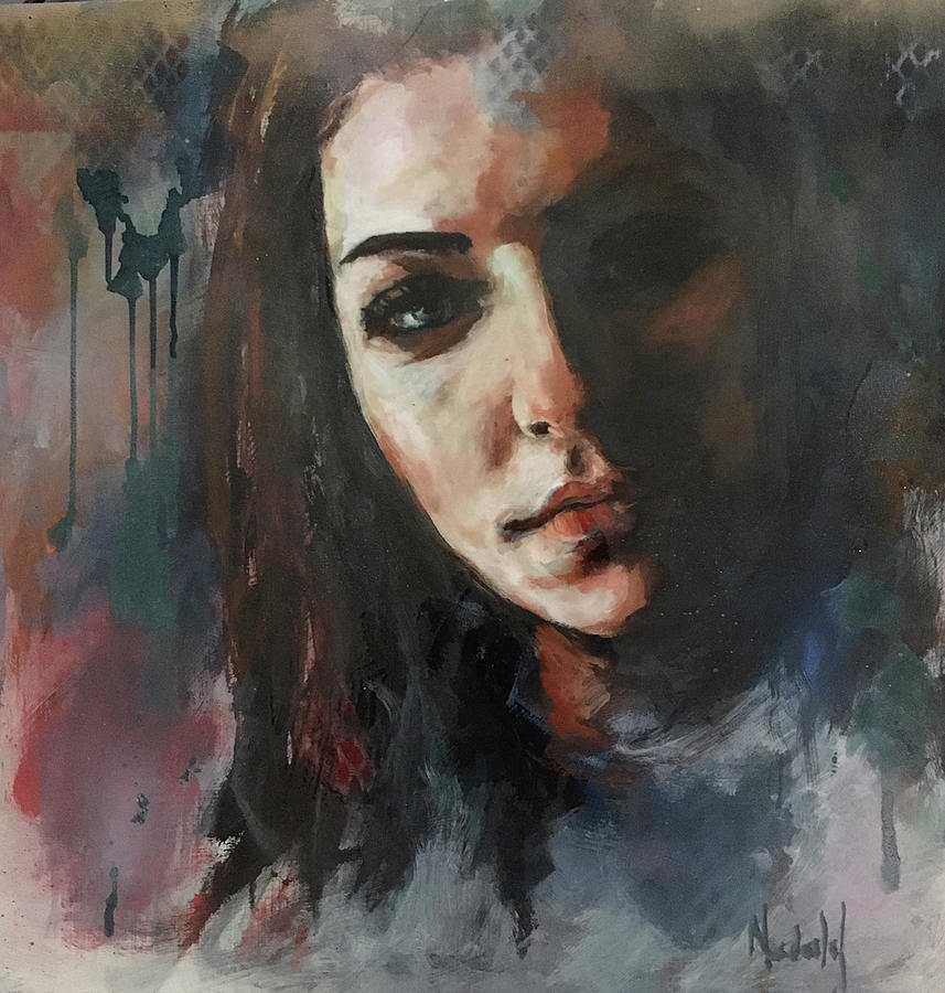 Girl I Painting by Rick Nederlof