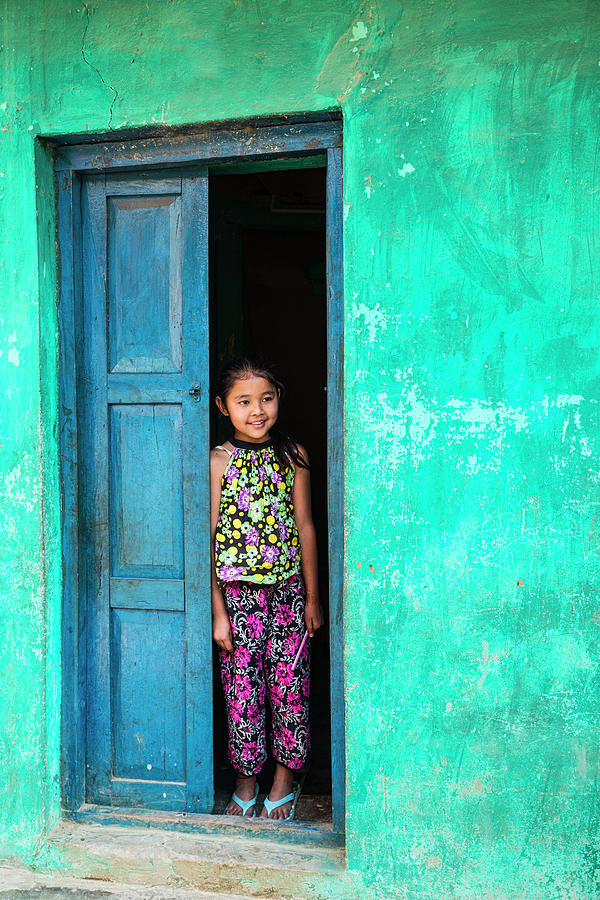 Girl in the Doorway Photograph by Lindley Johnson