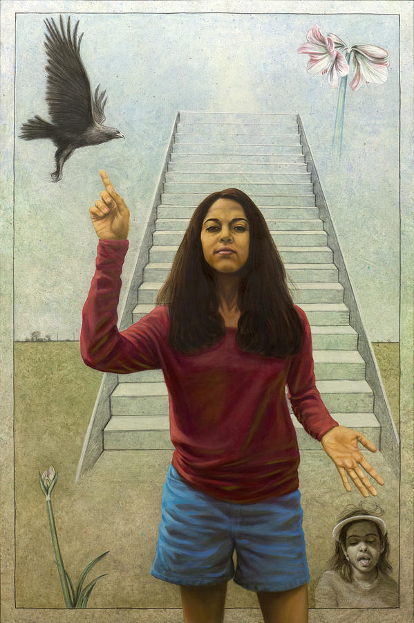 Hawk Painting - Girl of Potential by James W Johnson