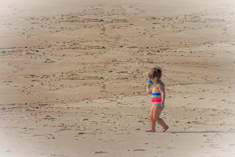 Girl on Beach Photograph by Sandi Kroll - Fine Art America