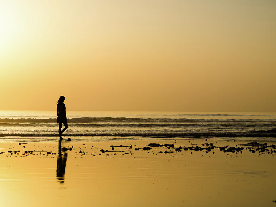 Girl On The Beach 1 Photograph by Jorg Becker