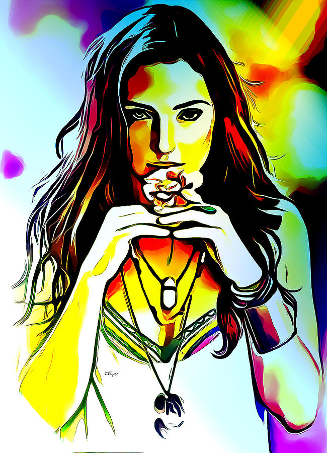 Girl Pop Art 10 Digital Art By Nenad Vasic