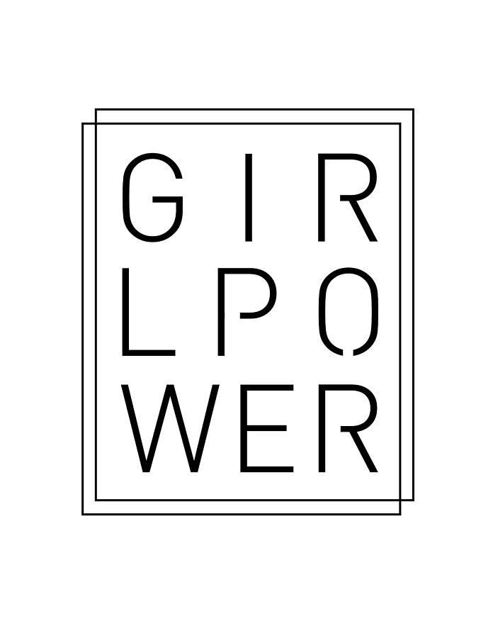 Girl Power - Classy, Minimal Typography Mixed Media by Studio Grafiikka