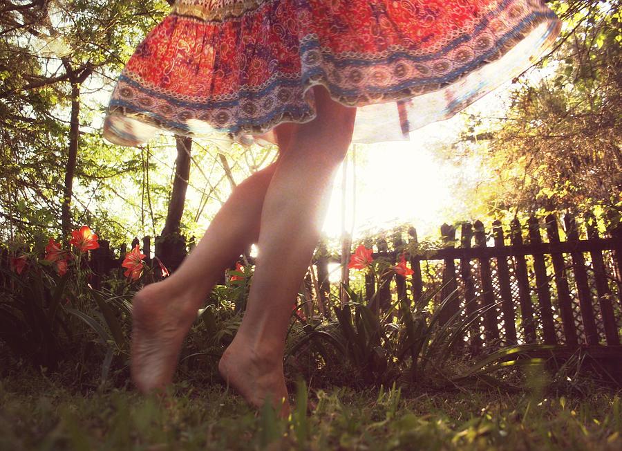 Girl Standing In Garden Photograph by Lyssa Oberkreser