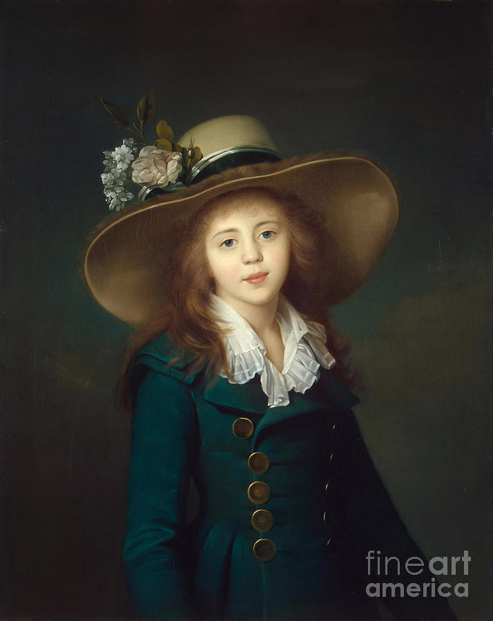 Girl With A Hat Drawing by Heritage Images