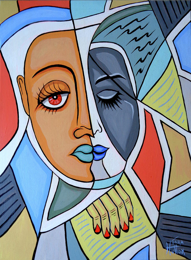 Girl with an Orange Eye Painting by Tara Hutton | Fine Art America