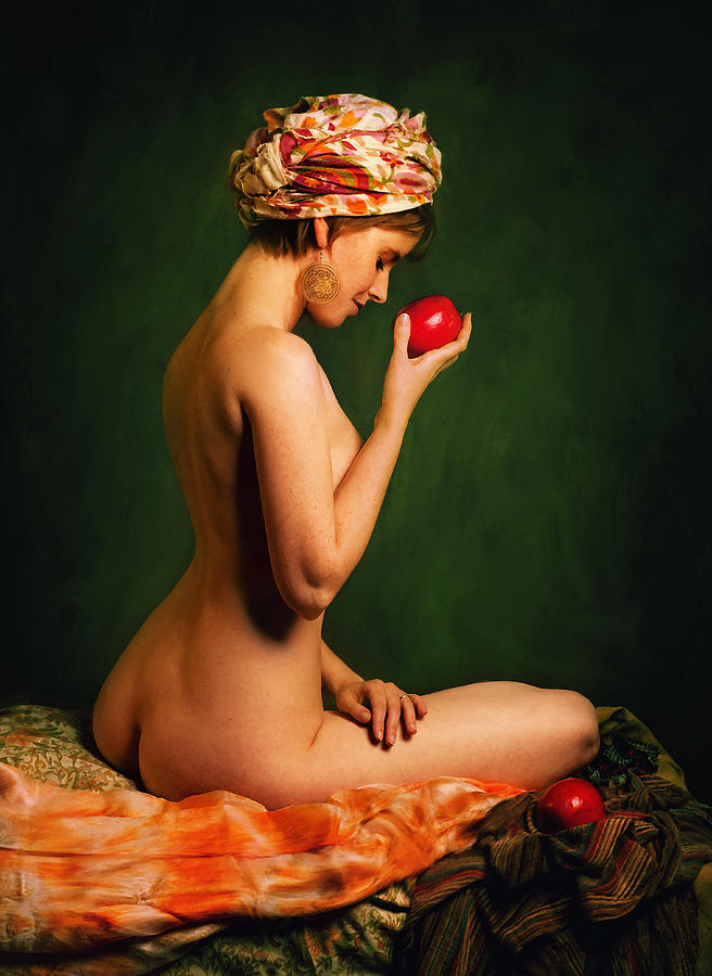 Girl With Apple Photograph by Zachar Rise