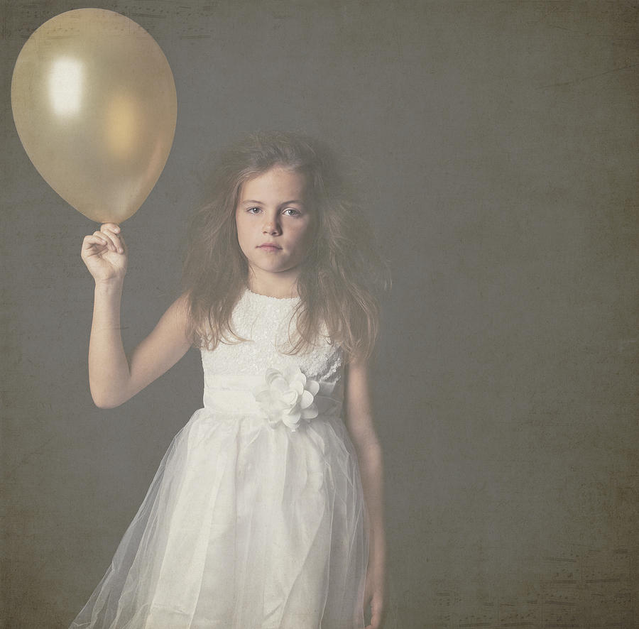 Girl With Balloon... Photograph by Bianca Dijck