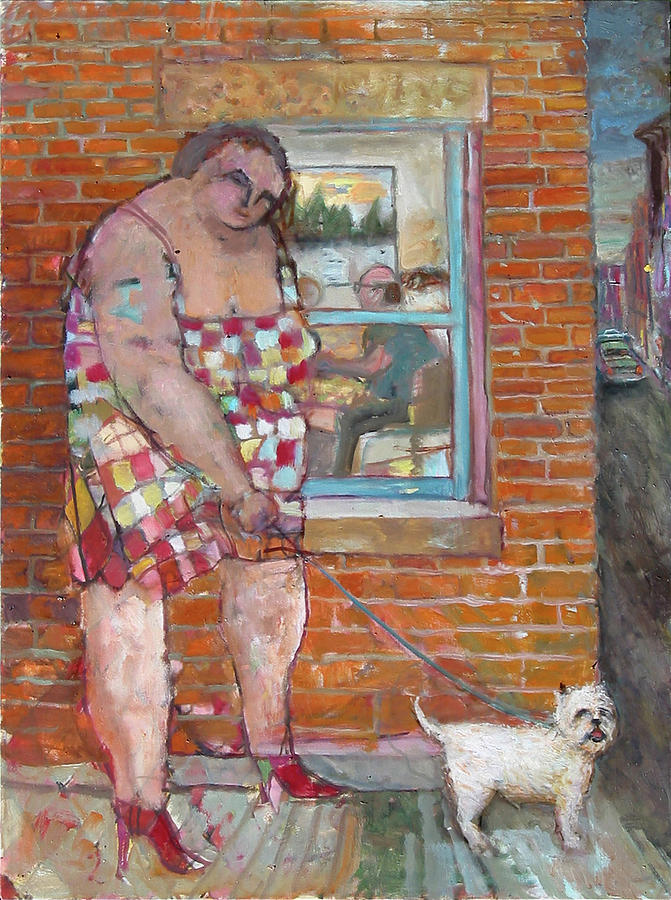 Girl with Little Dog by Paul Emory Girl with Little Dog by Paul Emory