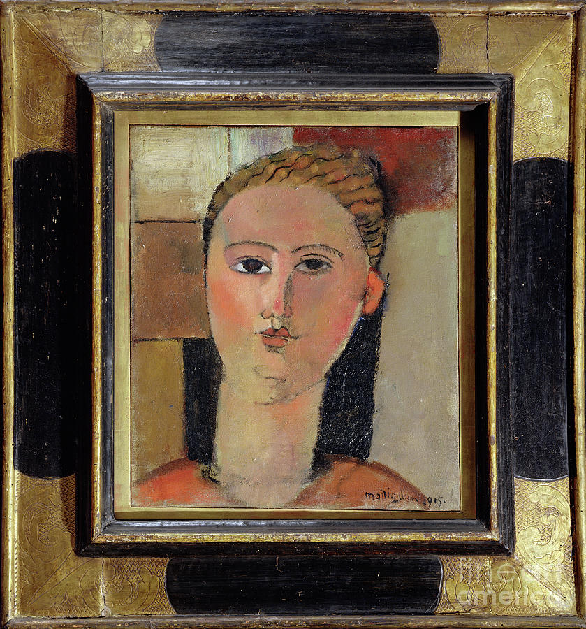 Girl With Red Hair, 1915 Painting by Amedeo Modigliani