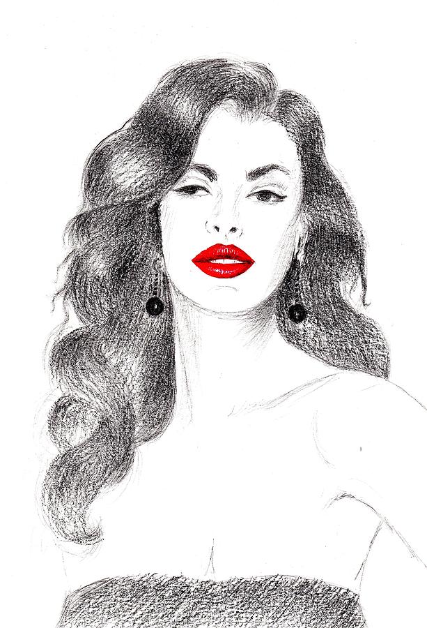 Ravishing Red Lips Screenprint Modern Art Print Downloadable - Etsy