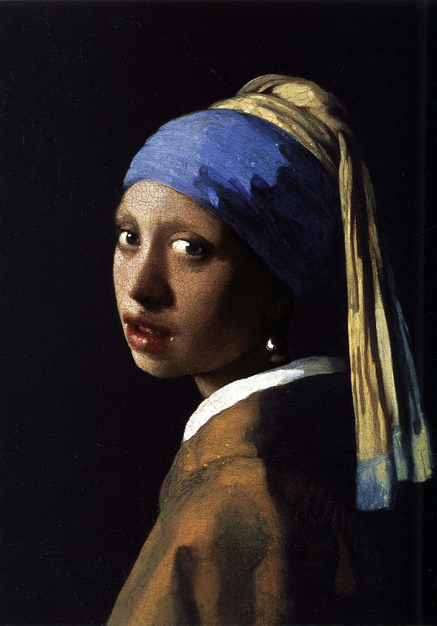 Girl With The Pearl Earring Ethnic Painting by Tony Rubino
