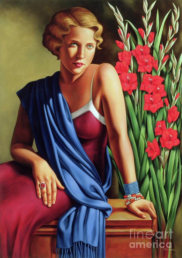 Flower Painting - Girl With The Scarab Ring by Catherine Abel