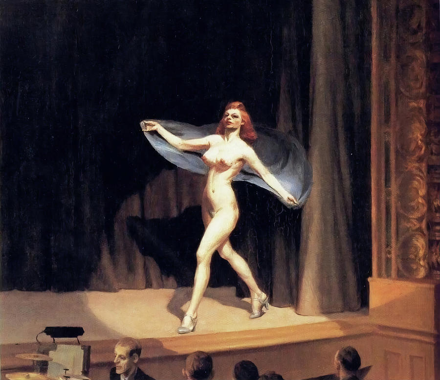Girlie Show Painting by Edward Hopper