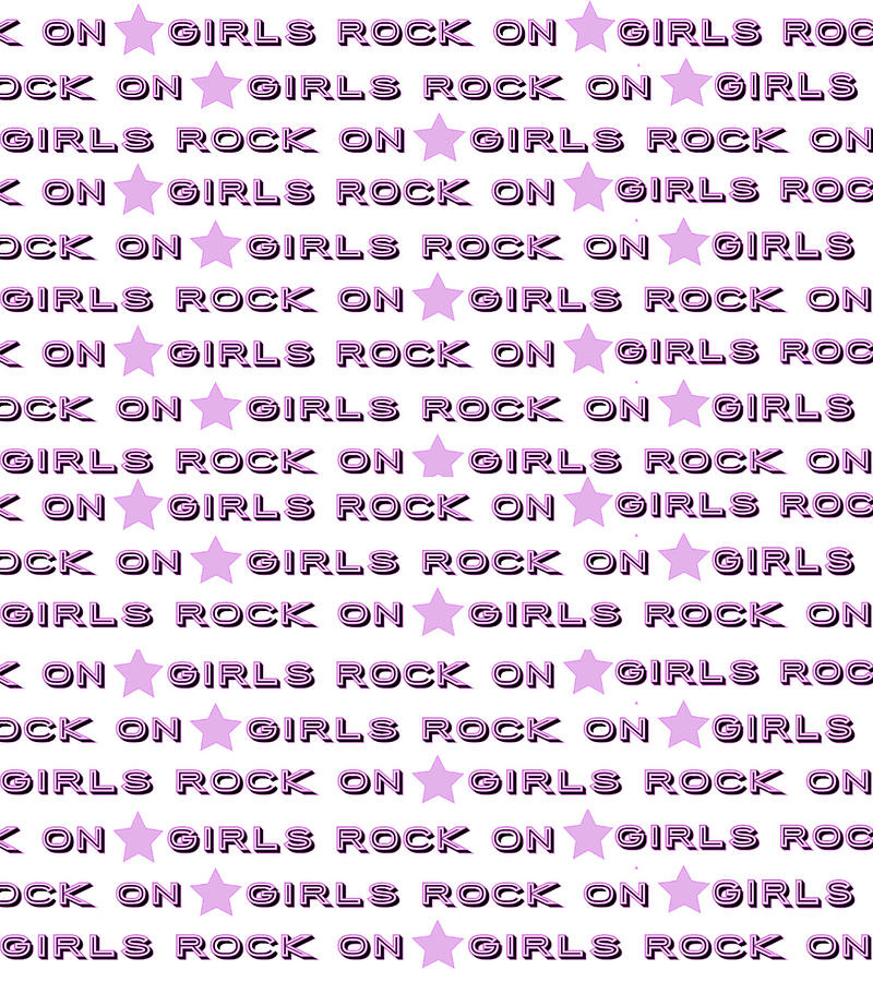 Girls Rock On Digital Art by Ashley Rice