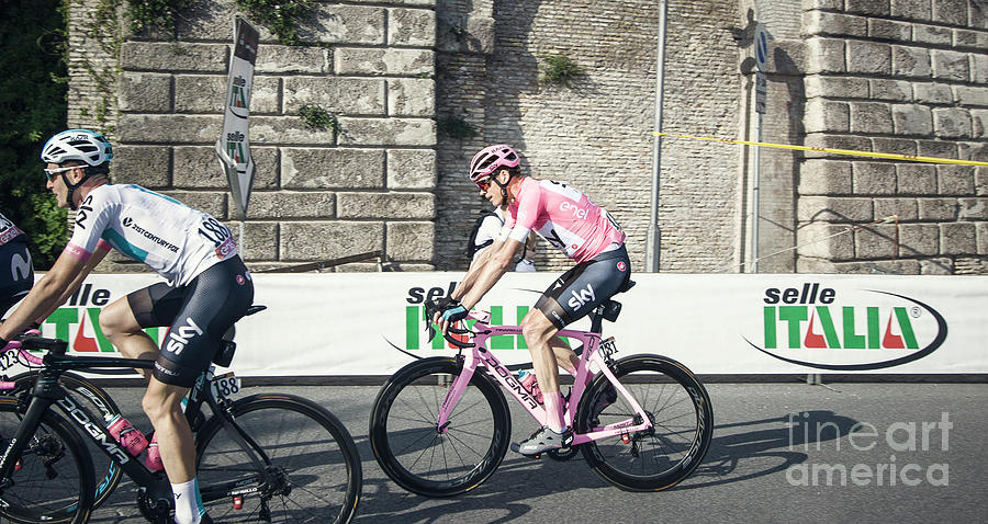 Giro - Froome wins the pink jersey Photograph by Stefano Senise