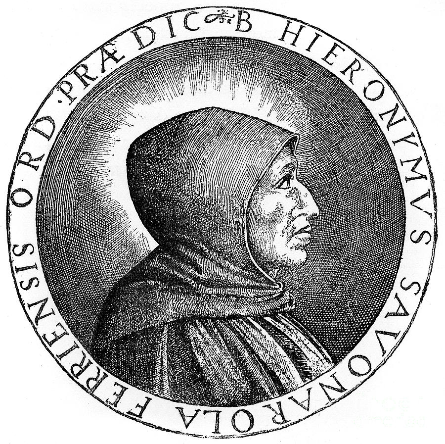 Girolamo Savonarola 1452-1498, Italian Drawing by Print Collector