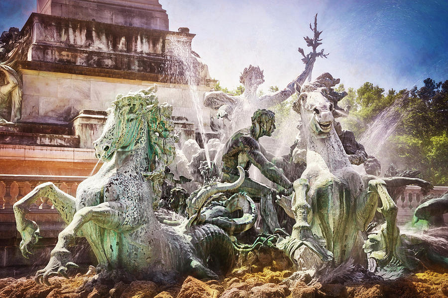 Girondins Fountain Bordeaux France Photograph