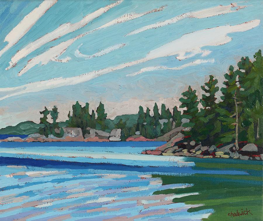 Gitchi-gami Sinclair Cove Painting by Phil Chadwick