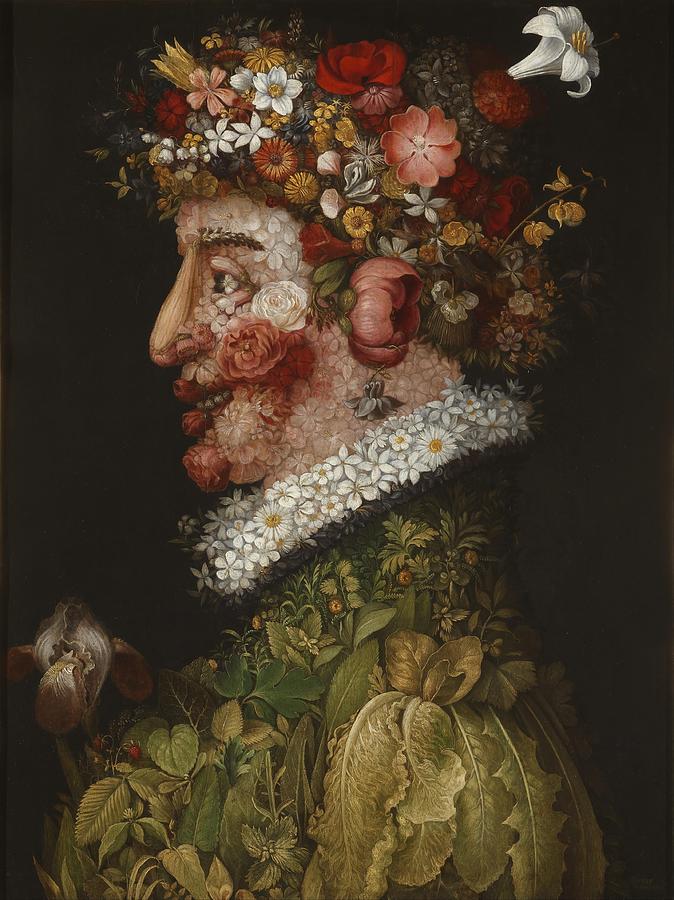 Giuseppe Arcimboldo La Primavera. Date/Period 1563. Painting. Oil on canvas. Painting by Giuseppe Arcimboldo