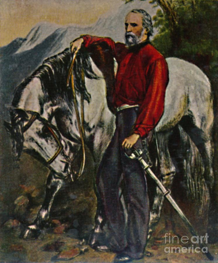 Giuseppe Garibaldi 1807-1882 Drawing by Print Collector