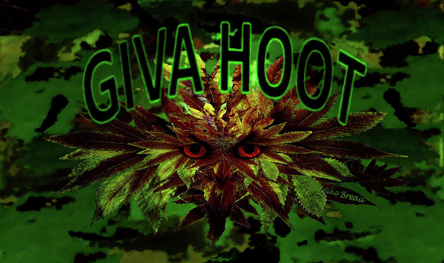 Giva Hoot Mixed Media by Mike Breau
