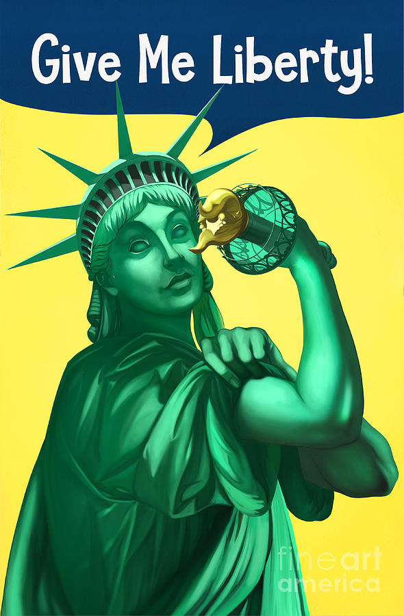 Stature Of Liberty Digital Art - Give Me Liberty by James Patterson Stature Of Liberty Digital Art - Give Me Liberty by James Patterson