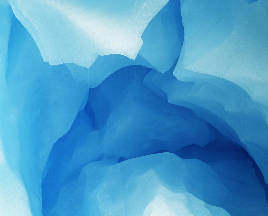 Glacial Ice, Close-up Photograph by Hans Strand