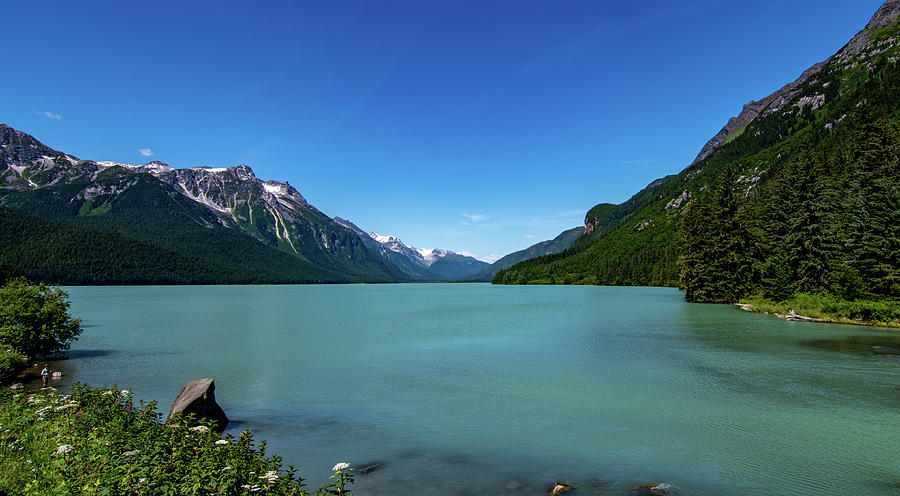 Glacial Lake Vista Photograph by Marcy Wielfaert