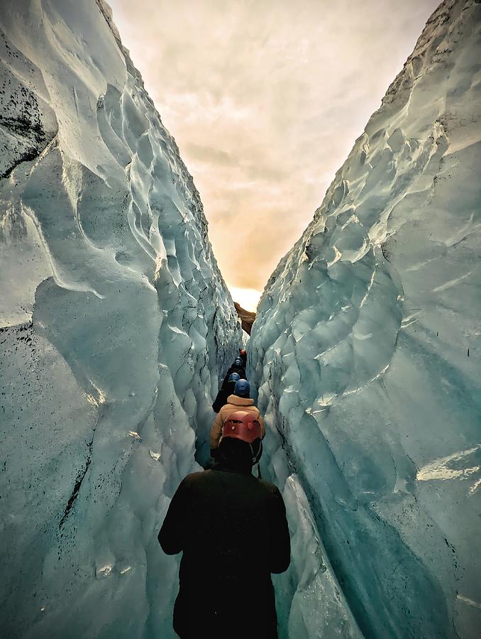 Winter Photograph - Glacial Queue by Gareth Thomas
