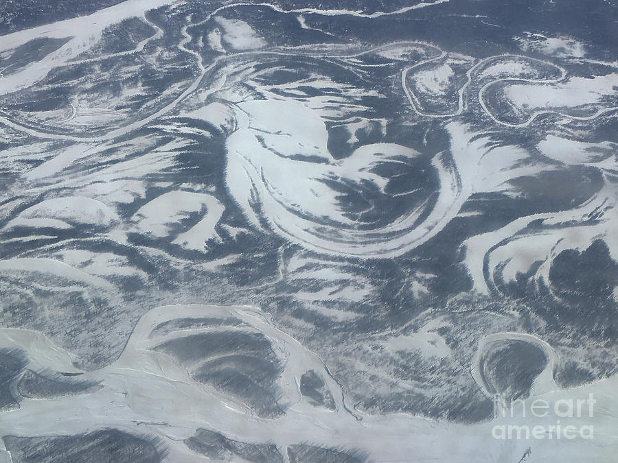 Glacier Alaska Aerial Photograph by Aicy Karbstein