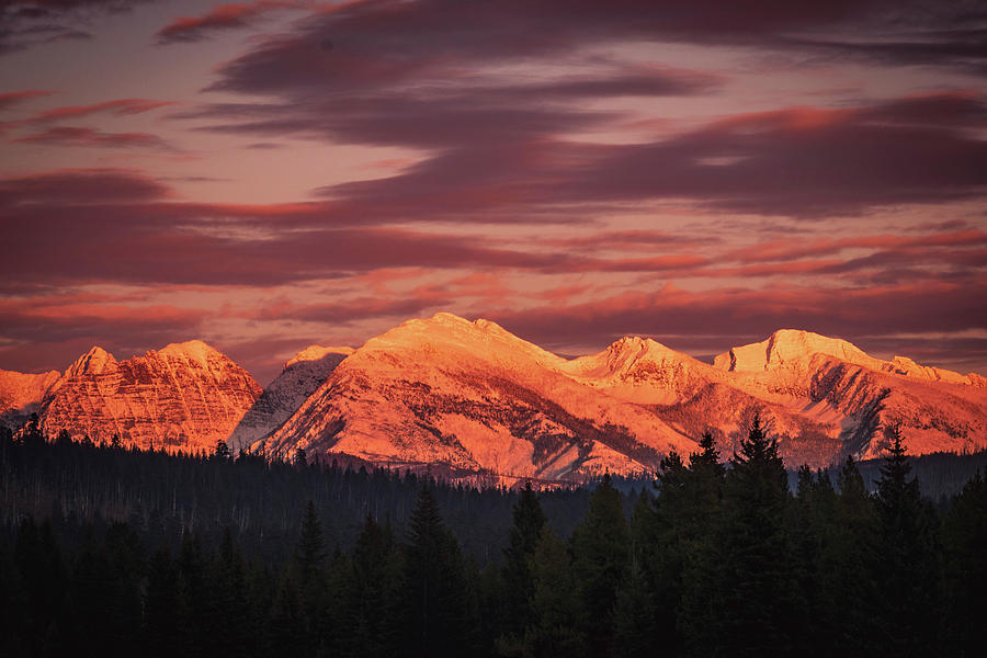 Glacier Alpine Glow Photograph by Roderick Dye - Pixels