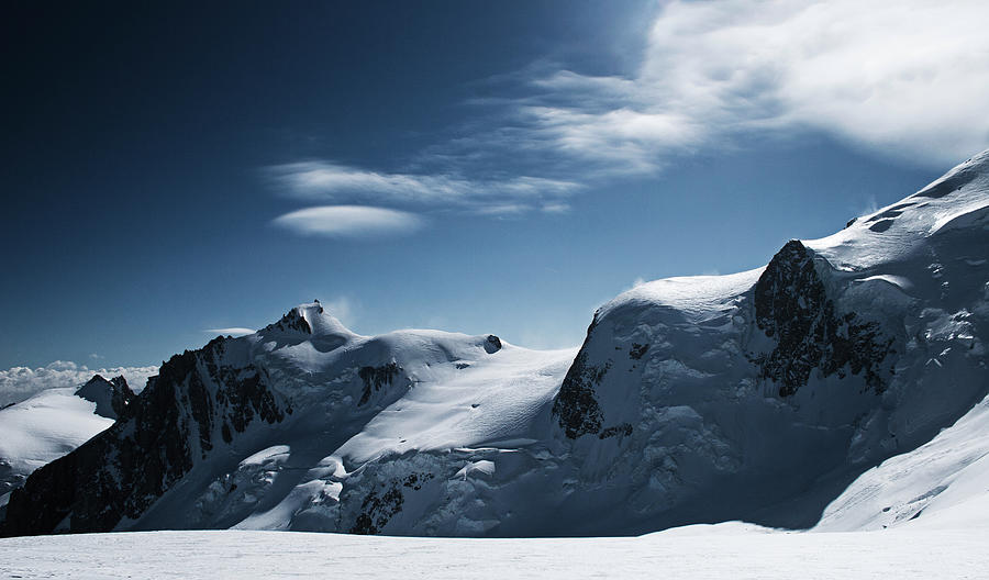 Glacier At Mont Blanc, Mont Blanc Mountain Massif, Graian Alps, France Photograph by Daniel Fort Photography