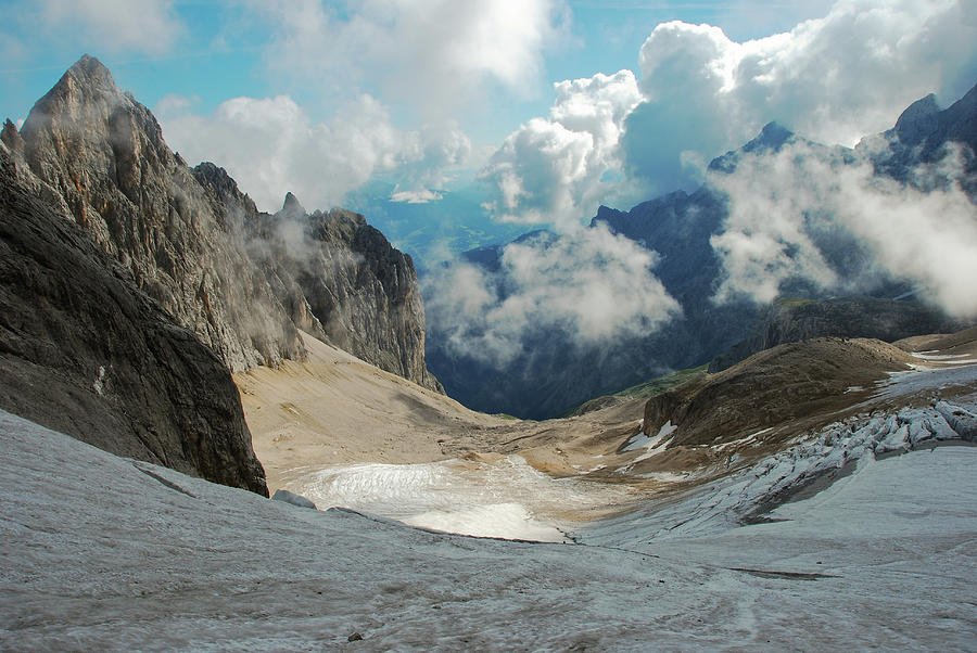Glacier In Höllental Valley Photograph by Karol Majewski