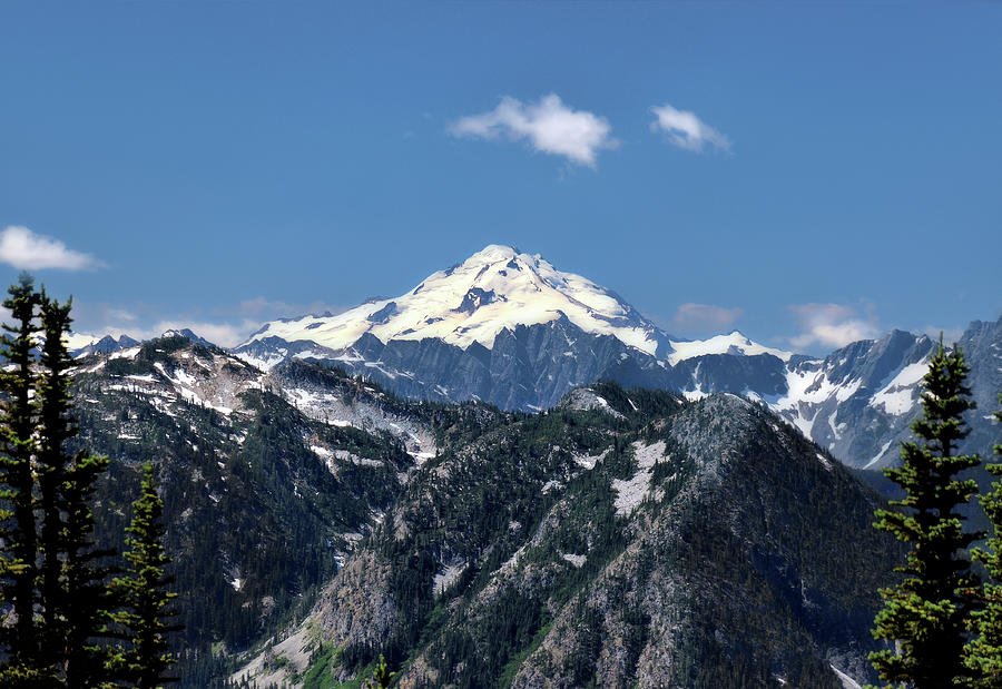 Glacier Peak from Maple Pass Photograph by Scenic Edge Photography