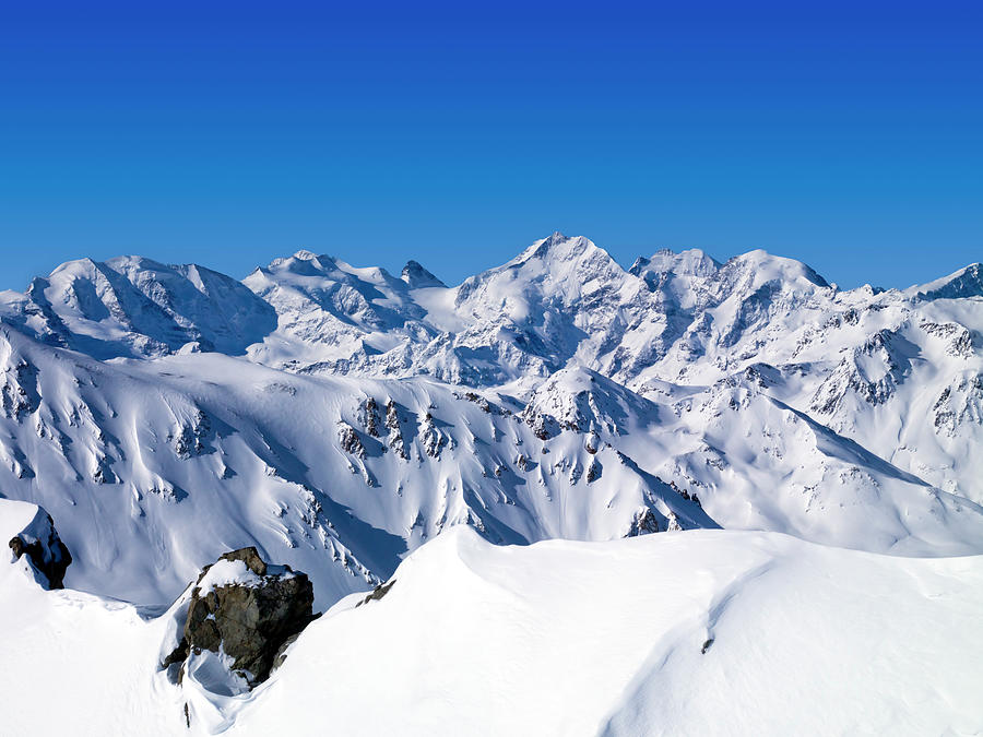 Glacier Pizzo Bernina 4049 Mt Photograph by Creativaimage Glacier Pizzo Bernina 4049 Mt Photograph by Creativaimage