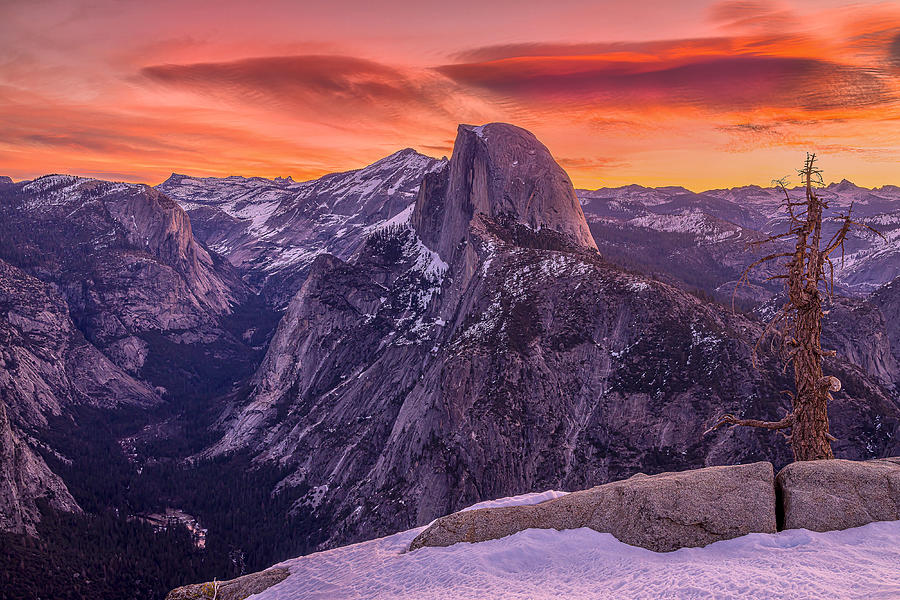 Glacier Point Sunrise In Winter Photograph by Ning Lin