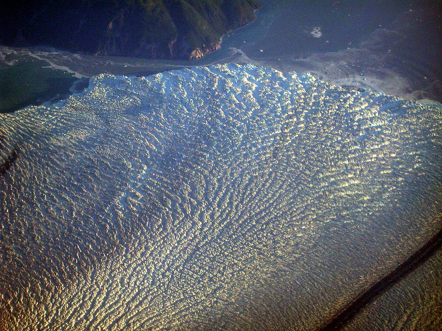 Glacier Texture Photograph by Mark Duehmig