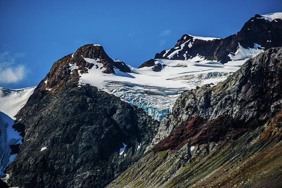 Glacier Topped Mountain Photograph
