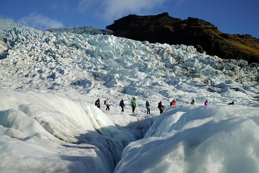 Glacier Travel In Skaftafell, Iceland Photograph by Cavan Images - Fine ...