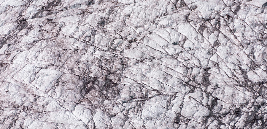 Glacier With Cracks Photograph